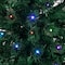 4ft. Pre-Lit Fiber Optic Artificial Potted Christmas Tree, Multicolor LED Lights